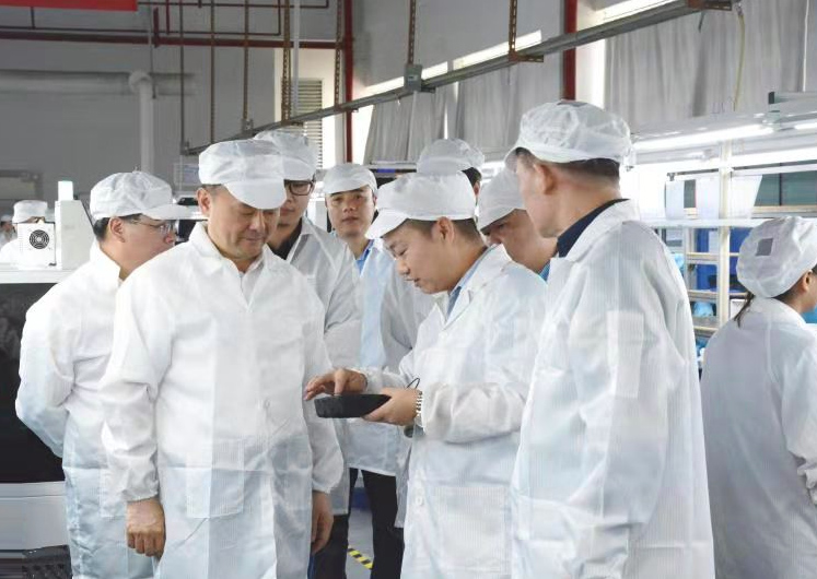 萍乡市委书记陈敏率队到9001cc金沙以诚为本考察