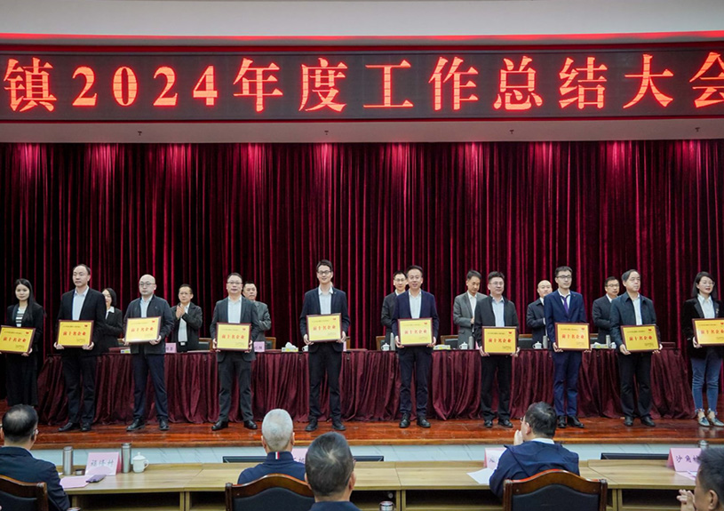 双项殊荣！9001cc金沙以诚为本电声荣登石排镇2024年度“双十强”榜单